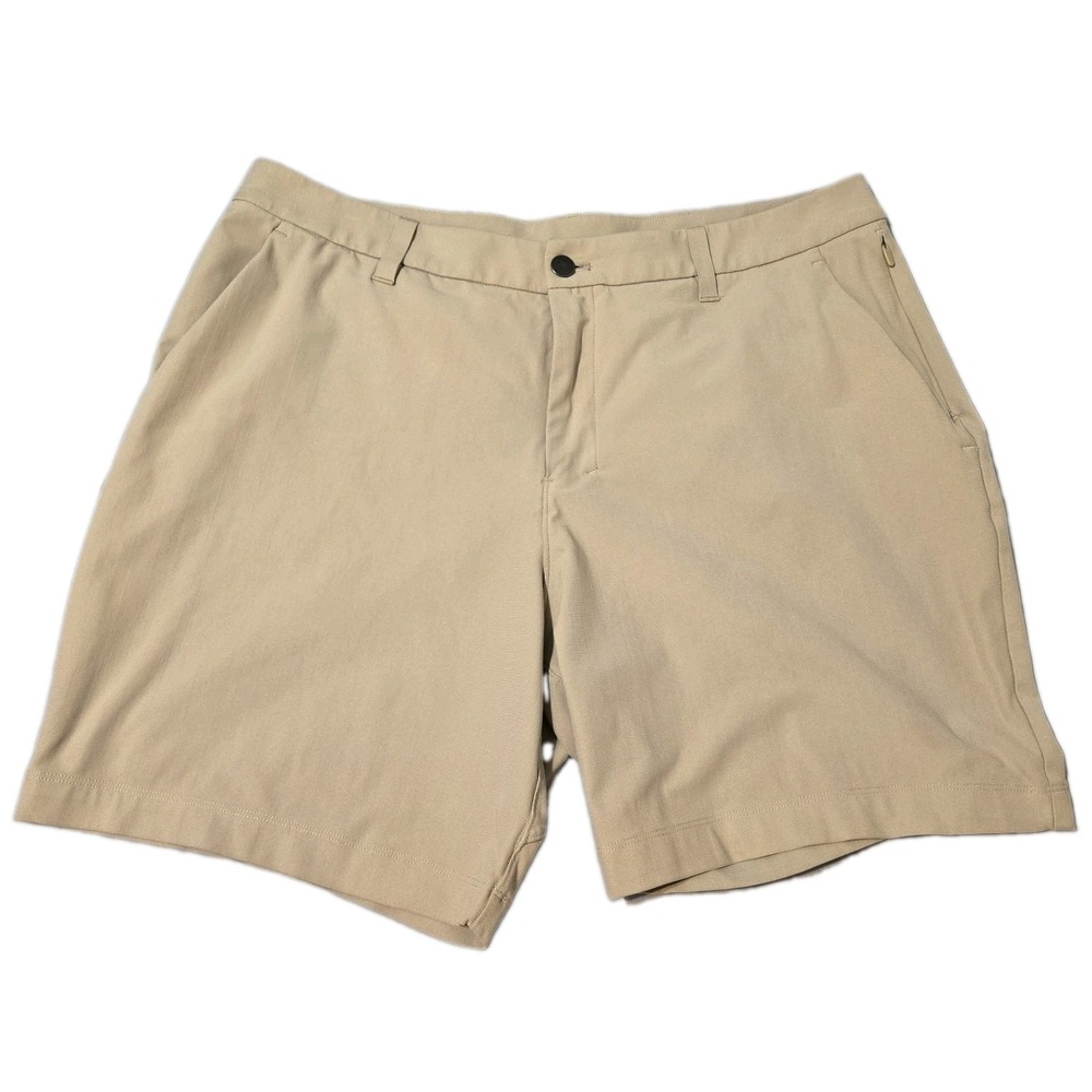 Lululemon Men's Commission Shorts Classic Fit Stretch Size 36 Square Dot